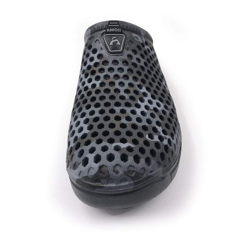 Amoji Garden Clogs Shoes House Slippers Sandals Indoor Outdoor Shower Shoes Camouflage Printed Sport Quick Dry Home Summer Breathable Women Men Ladies CAMO161 Black 14 Women/12 Men - Image 2